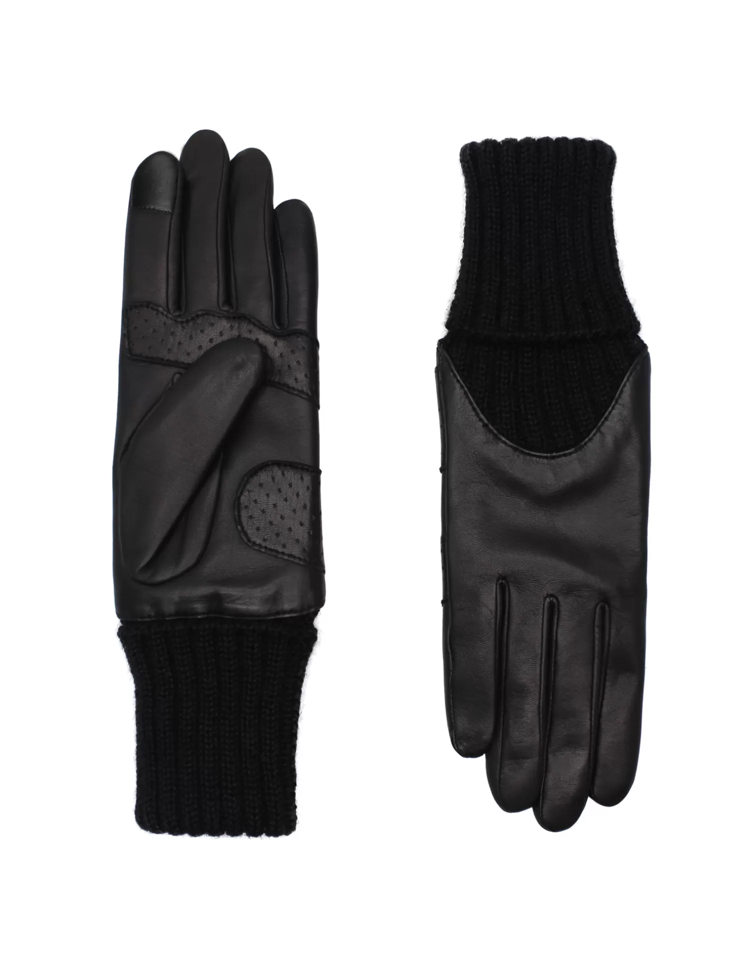 Agnelle Motorcycle & Bike Gloves | C Cilia Bike Cashmere Lining Noir Tactile/Noir