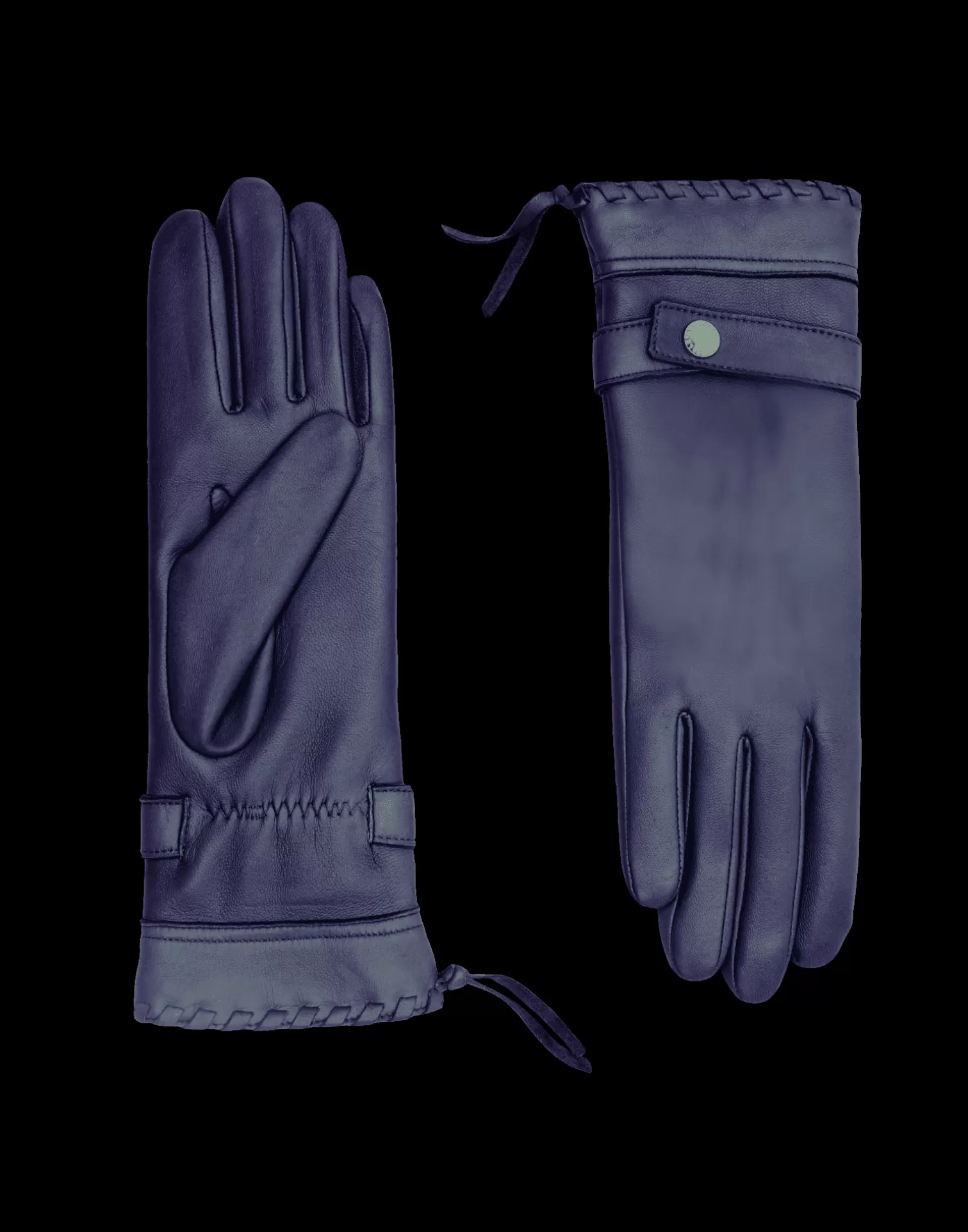 Agnelle Leather Gloves | Dallas Alpaca Lining Riviera Patine