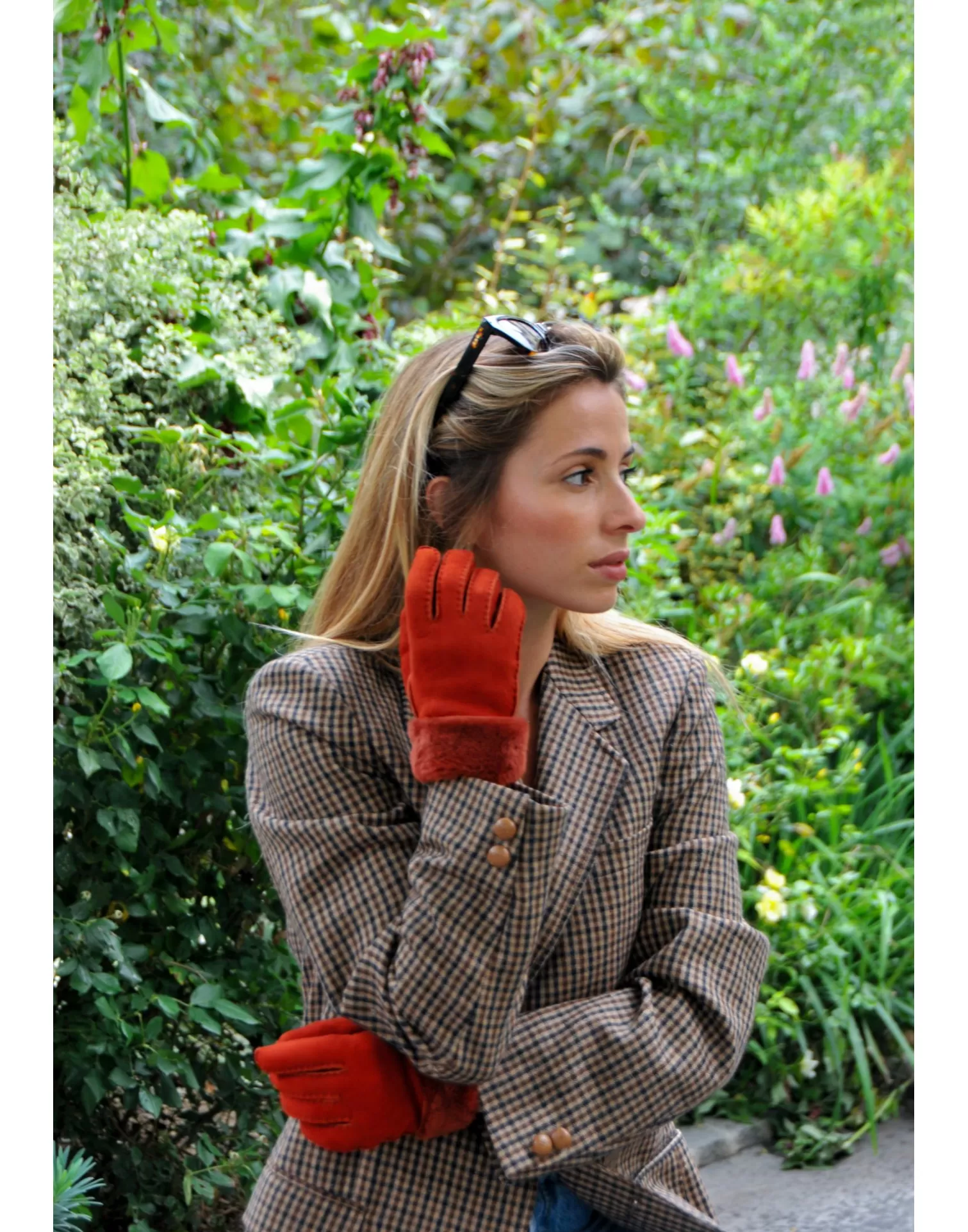 Agnelle Leather Gloves | Denise Wolly Skin Cameron