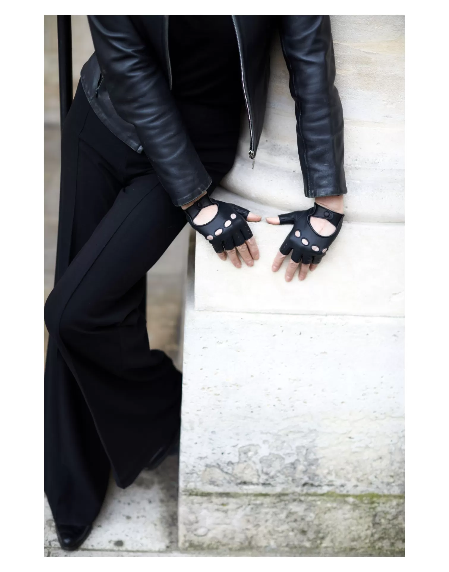 Agnelle Motorcycle & Bike Gloves | Faye Dc Black