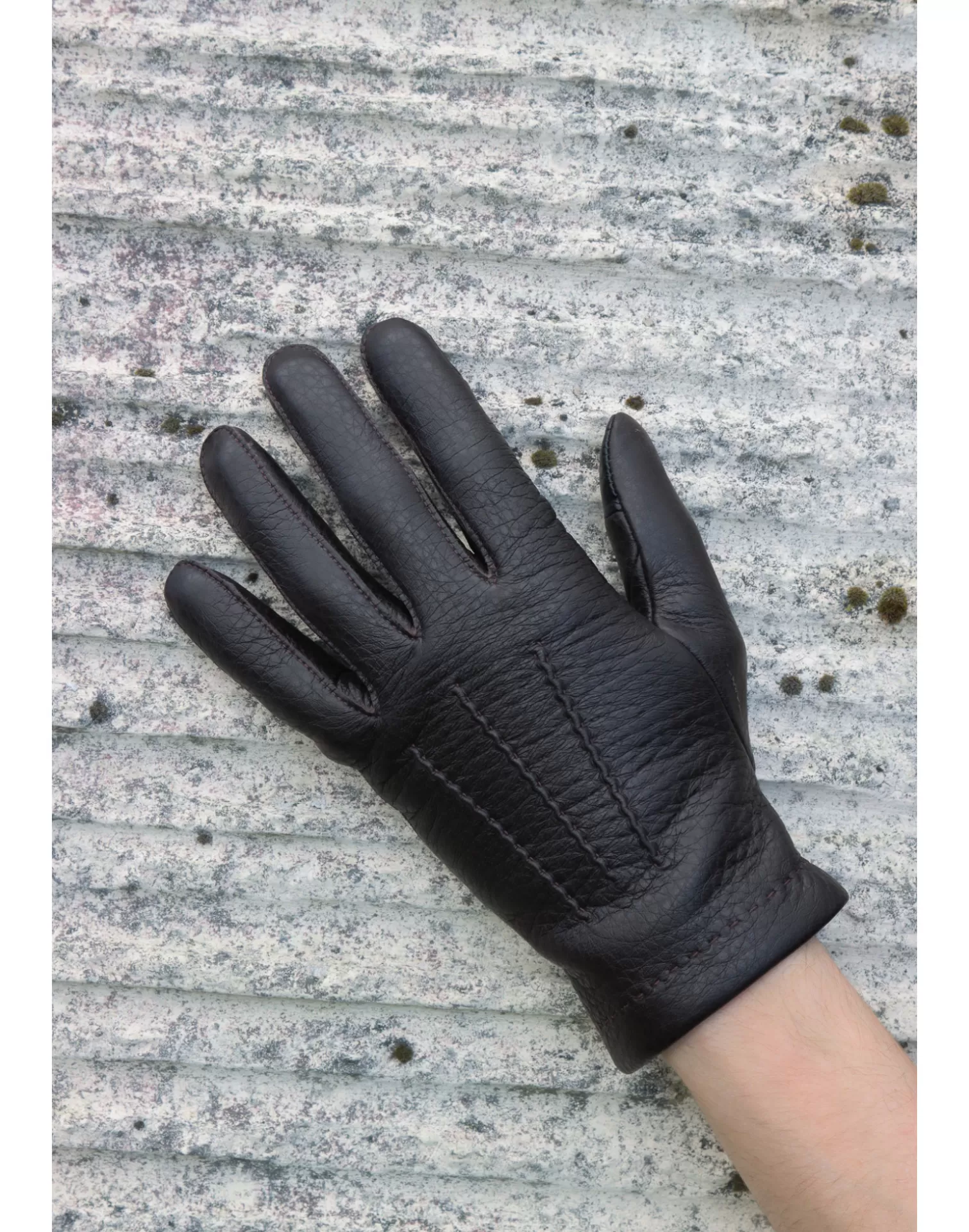 Agnelle Leather Gloves | Gerard With Cashmere Lining Tmoka