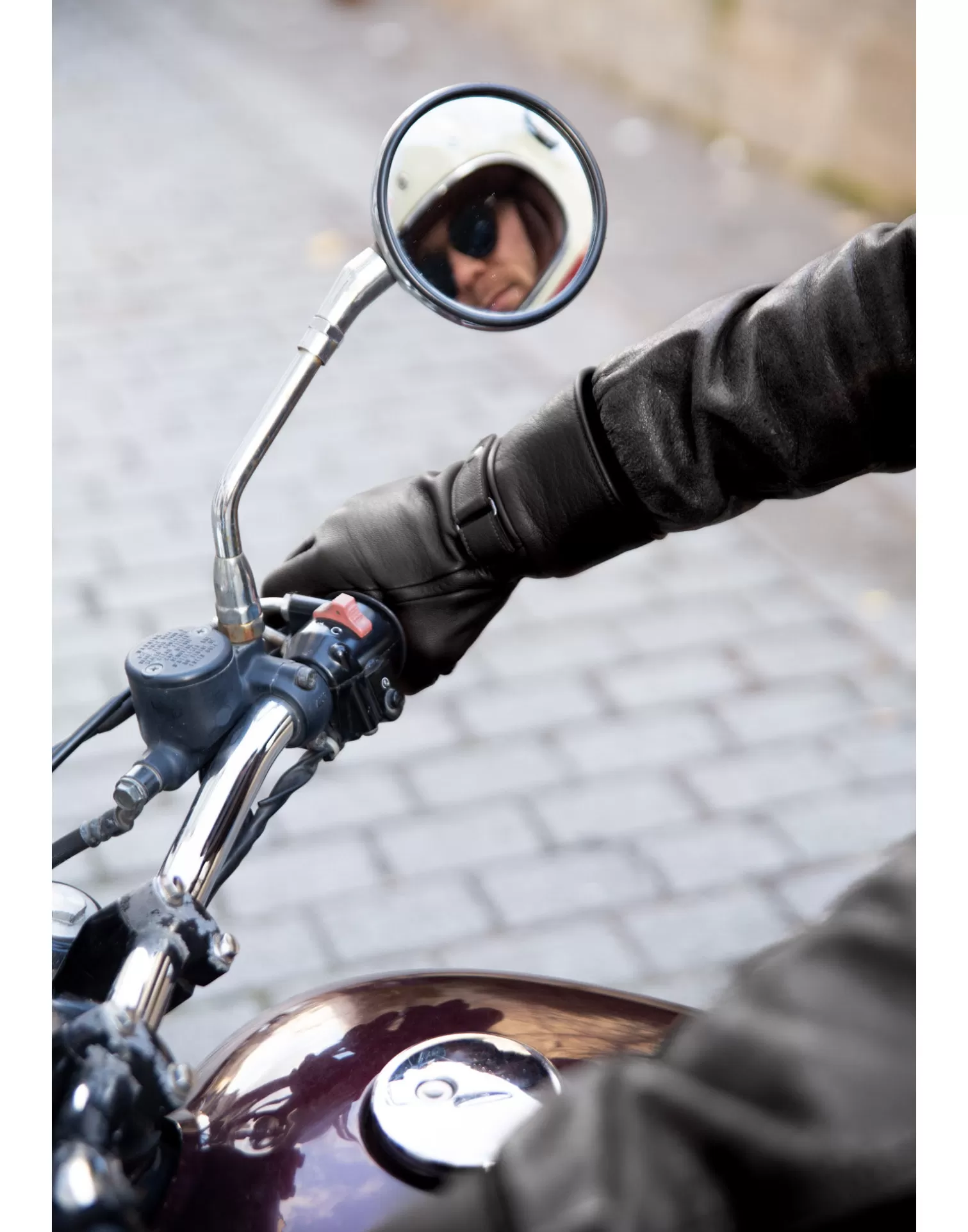 Agnelle Motorcycle & Bike Gloves | Hooper Alpaca Lining Tnoir