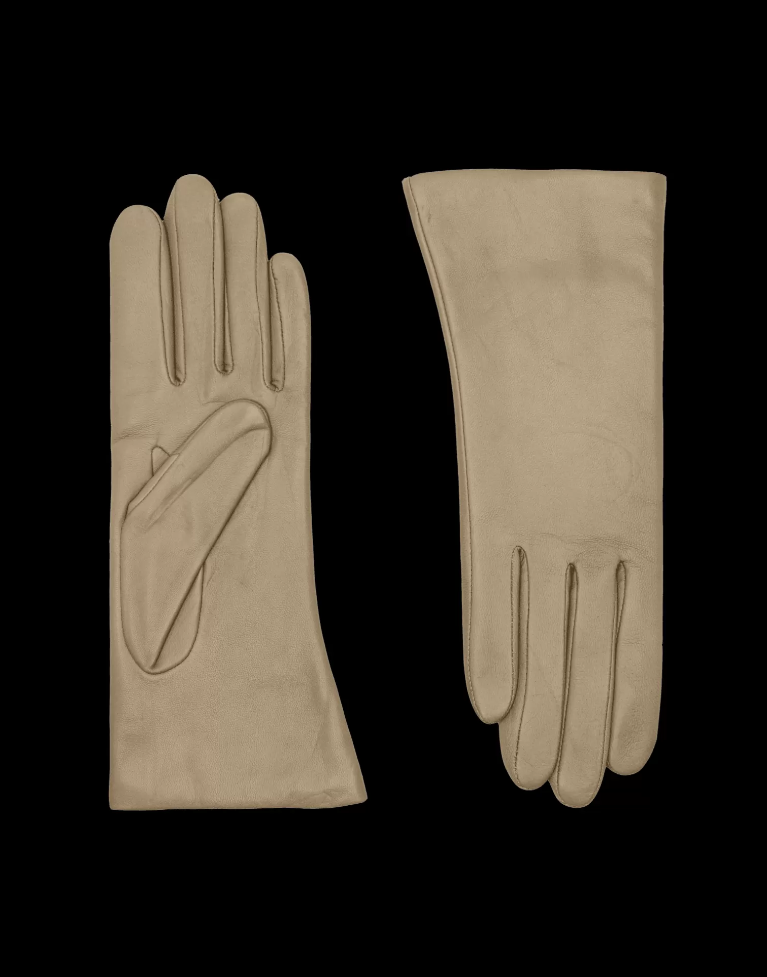 Agnelle Leather Gloves | Ines Cashmere Lining Sable