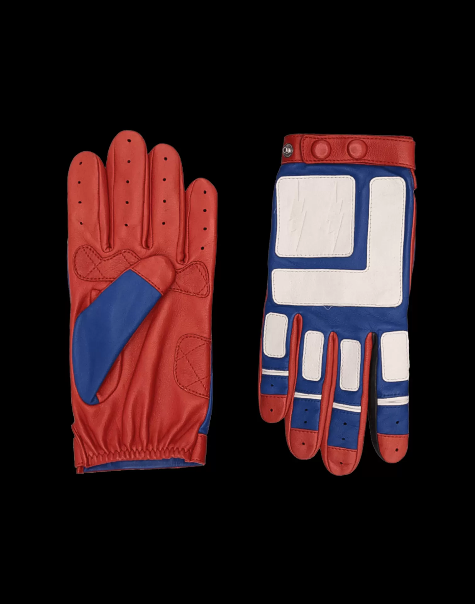 Agnelle Leather Gloves | Jl Bmx Woman Silk Lining Rouge/Bic/Lumiere