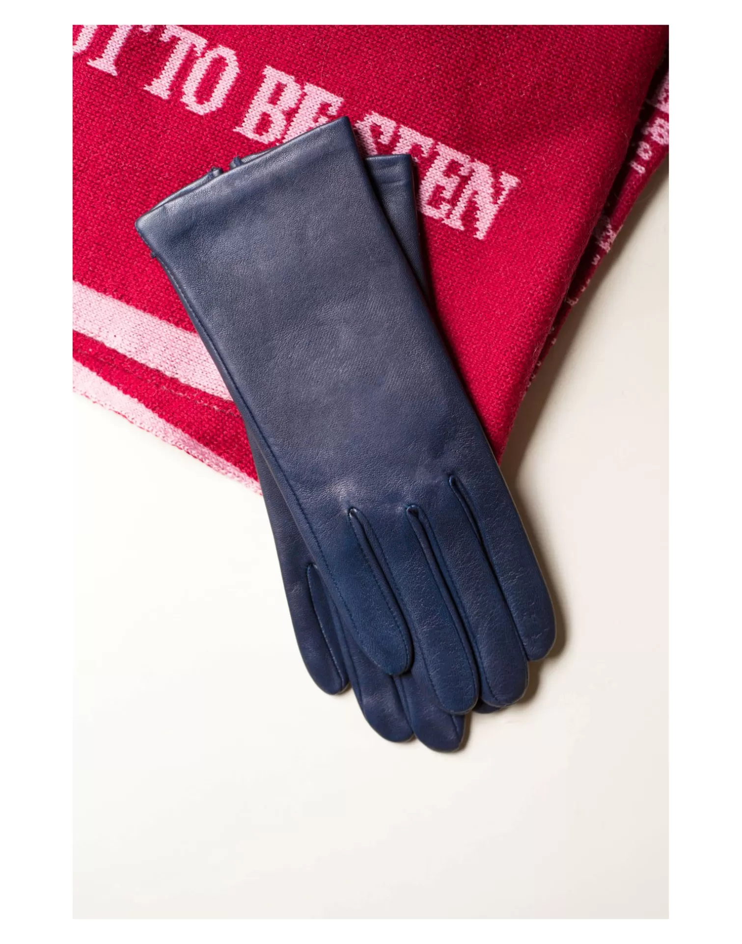 Agnelle Leather Gloves | Kate Silk Lining Baltique